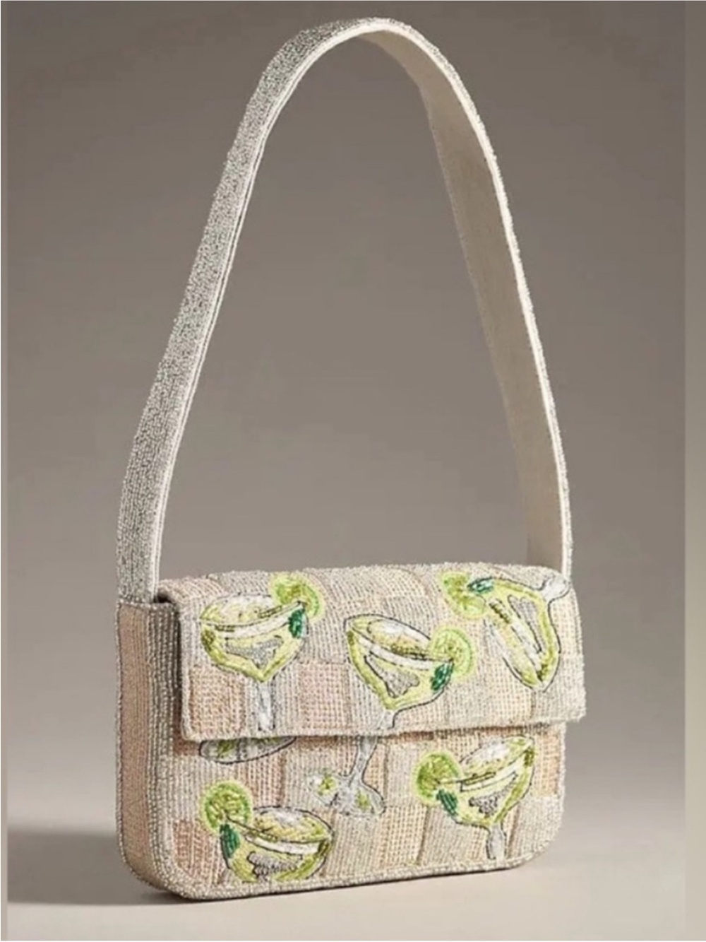 Anthropologie The Fiona Beaded Bag: Food & Drink Edition Margarita